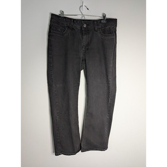 Riders Lee Jeans Women's 16P Black Stretch Petite High Rise Classic Fit EUC - Picture 1 of 5